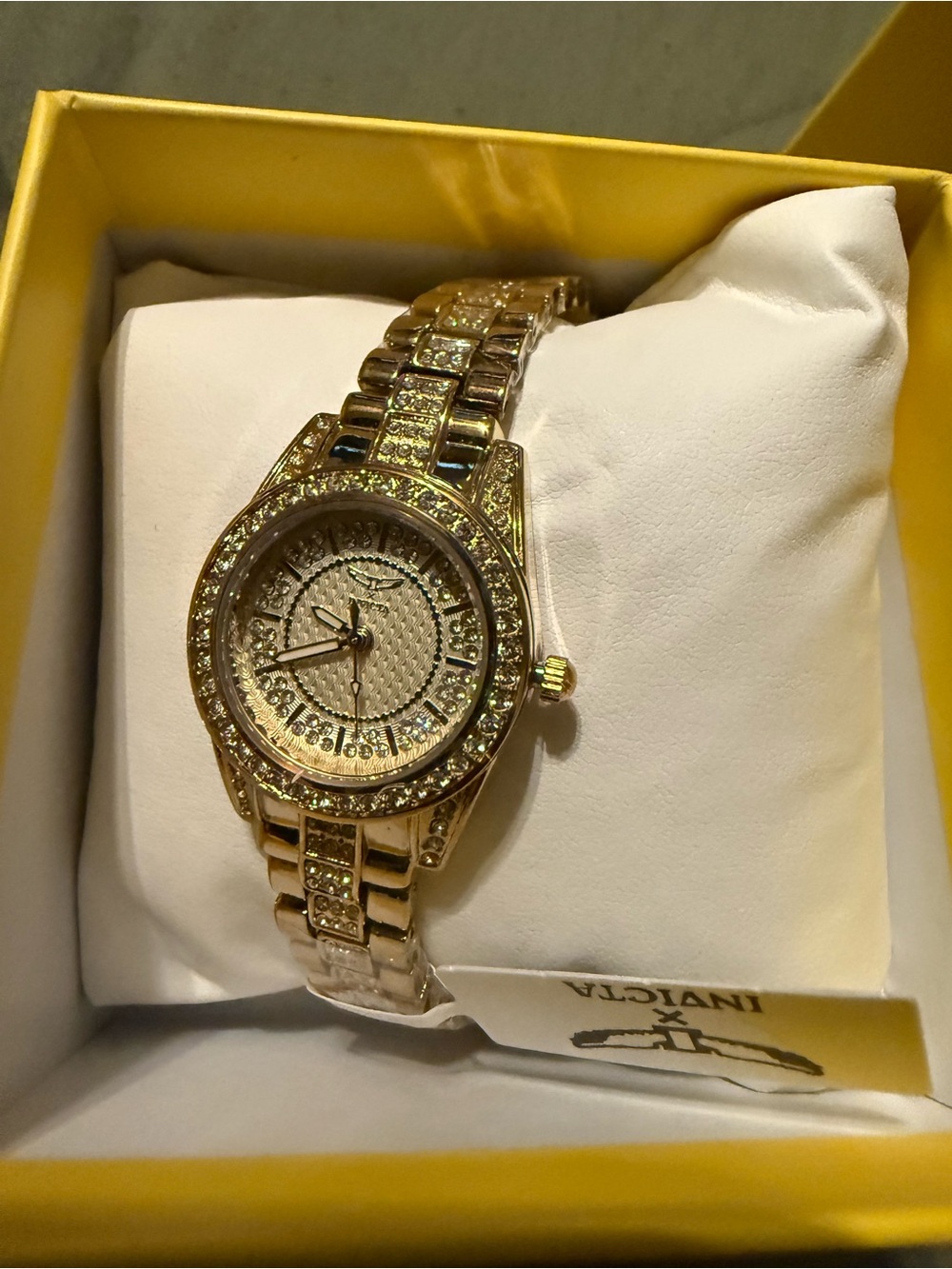Gold Crystal Women's Bracelet Watch - Gold